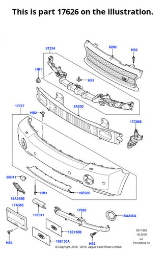 Land rover valance panel - land, range