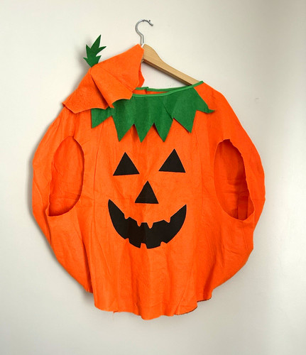 Pumpkin halloween orange felt - orange,