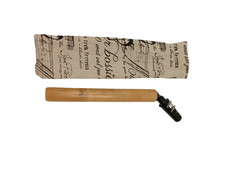 Handmade Bamboo Clarinet Mouthpiece with Ligature and Fabric Case