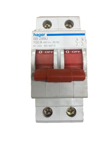 Hager main switch 100 - main,