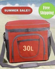 30L Large Cooler Bag – Insulated Thermal Picnic Travel Bag – Keeps Food & Drinks