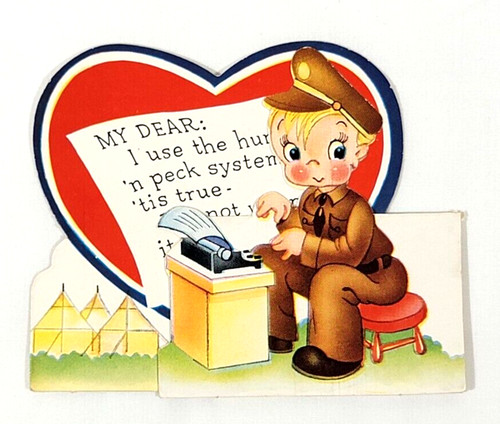 1940 typewriter army soldier - 1940's,