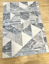  Area Rug for Living Room - Square Modern Cubic Washable Area Rug Abstract