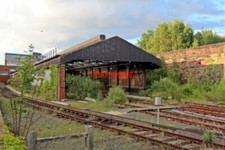 PHOTO  DISUSED DEPOT BIRKENHEAD CENTRAL RAILWAY STATION THE FORMER CARRIAGE SHED