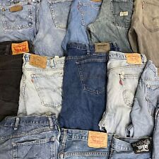 WHOLESALE BULK DAMAGED DENIM JEANS MIX JOBLOT GRADE B /C , LEVIS , WRANGLER