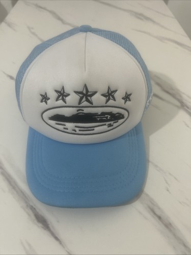 Corteiz men trucker cap blue - men's,