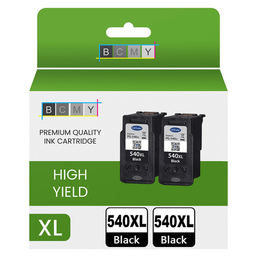 Refilled canon 540xl - 2x, black