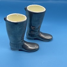 Vintage Grenadier Silver Plated Riding Boots Whisky Measures 1oz & 1.5oz Liners