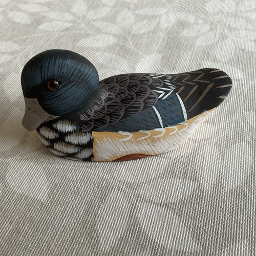 Hand painted wooden - wooden, mallard