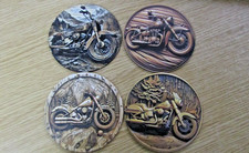 4 x Motorbike Wooden Drinks