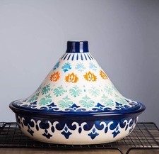 Tagine Pot & Lid Hand Painted