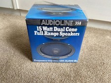 Vintage Audioline 358 Car Speakers NEVER FITTED!! PLEASE READ FULL DESCRIPTION