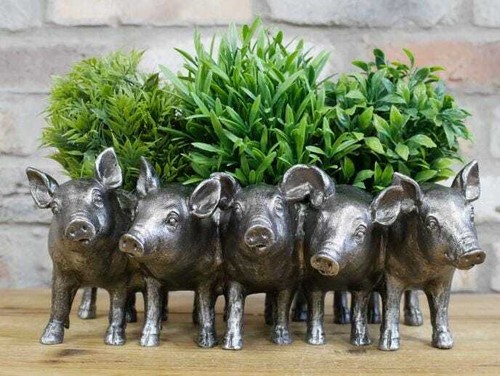 Pig planter handmade - pig,