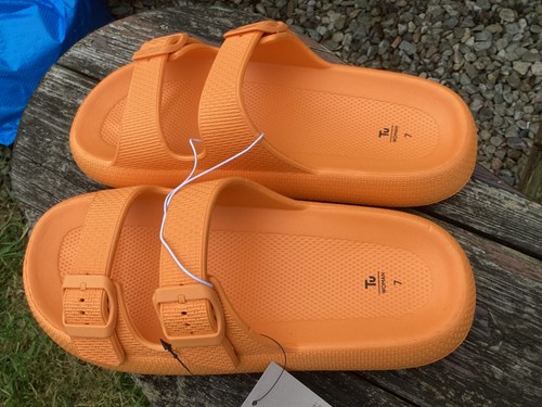 Woman orange sliders mules - orange,