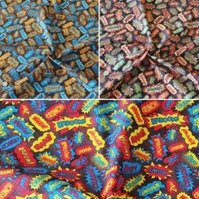 Polycotton Fabric Superhero