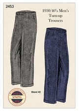 1940s Men's Flannel Trousers