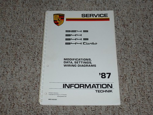 1987 porsche 924s 924 944s - 1987,