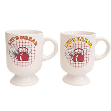 Vintage Lets Break Mugs By