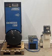 ABAC Genesis 1508 GE15 11kW 8 Bar Screw Compressor Mounted Receiver 85 Air Dyer