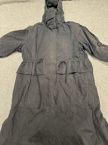 Cos black cotton parka - black,