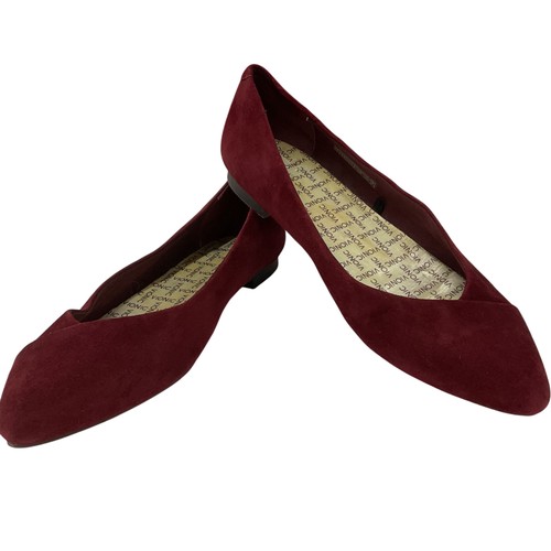 Vionic burgundy suede - vionic, pointed