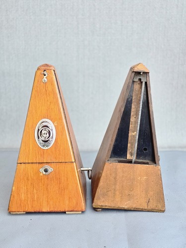 Vintage metronome pair - metronome, maelzel