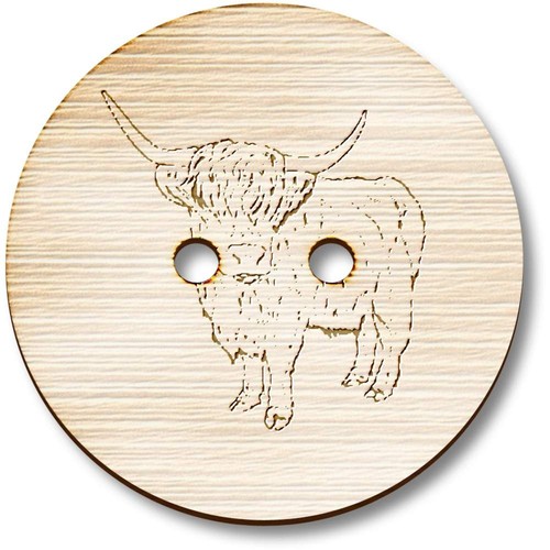 Highland cow wooden - cow', sewing