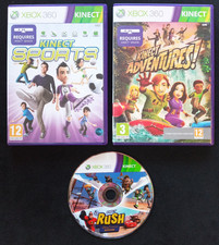 XBOX 360 Kinect Game Bundle. Sports / Adventures / Rush: A Disney Pixar...