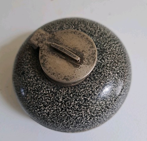 Vintage curling stone match - stone,