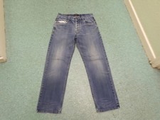 Rockport Straight Jeans Waist 32" Leg 33" Faded Medium Blue Mens Jeans