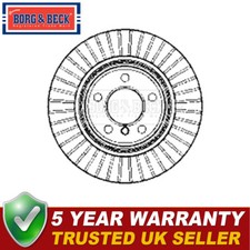Borg & Beck Rear 1x Brake Disc