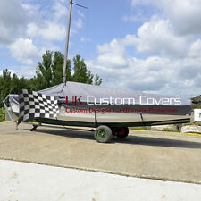 WAYFARER DINGHY BOAT OVERBOOM TAILORED COVER - GREY 124