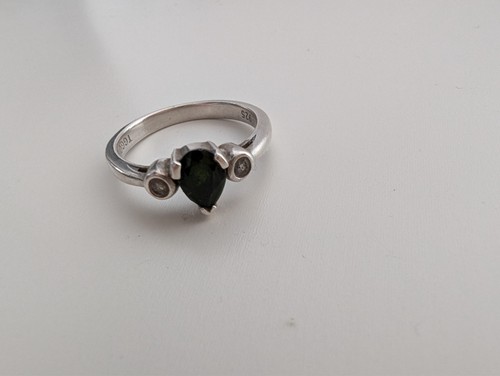 Russian diopside and white