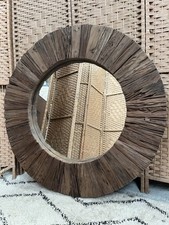 Ivy & Elm Mirror Reclaimed, Teo Round Wall Mirror, Dia 90cm