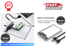 2.5" SATA USB 3.0 Clear Hard