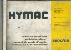 Hymac excavator 580d 580ds - excavator,