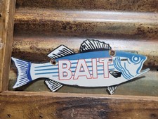 VINTAGE BAIT PORCELAIN SIGN