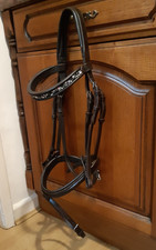 CRYSTAL COMFORT  FLASH PADDED  BRIDLE BROWN COB