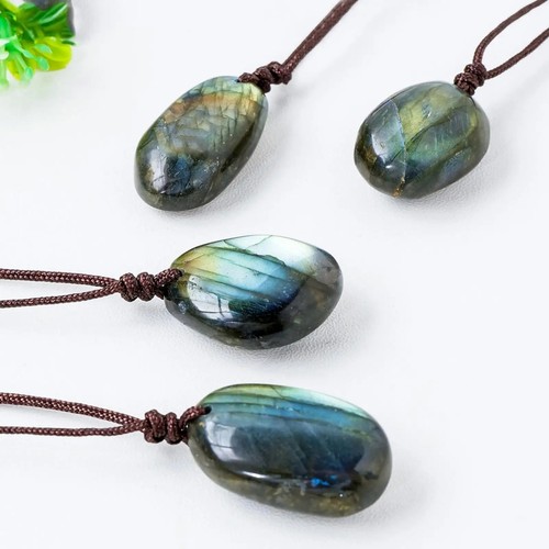 Natural labradorite pendant - natural,