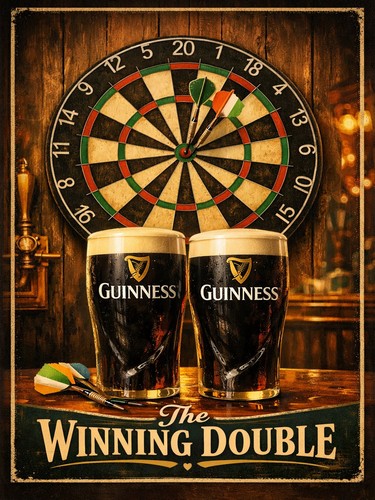 Guinness winning double darts - guinness,