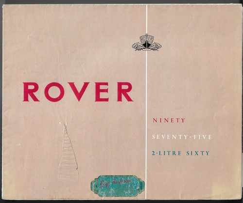 Rover 90 1956 - p4, 1956-1957