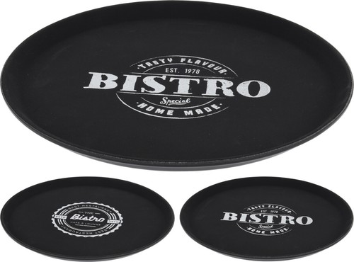 35cm non slip black bar - non, tray
