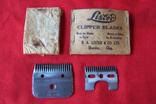 VINTAGE LISTER CIPPER BLADES 252 / 260 HORSE GROOMING ADVERTISING
