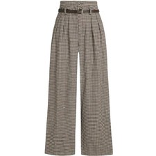 Cider brown houndstooth check
