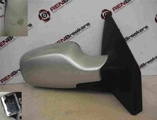 Renault Clio MK3 2005-2009 Drivers OS Wing Mirror Silver TED69 Electric