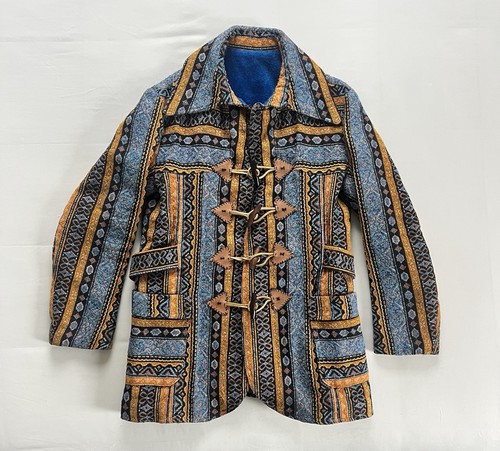 1970s coat colorful tapestry - 1970s,