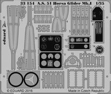 EDP33154 - * Edu P-etch (Zoom) 1:35 - A. 51 Horsa Glider Mk.I (Bronco)