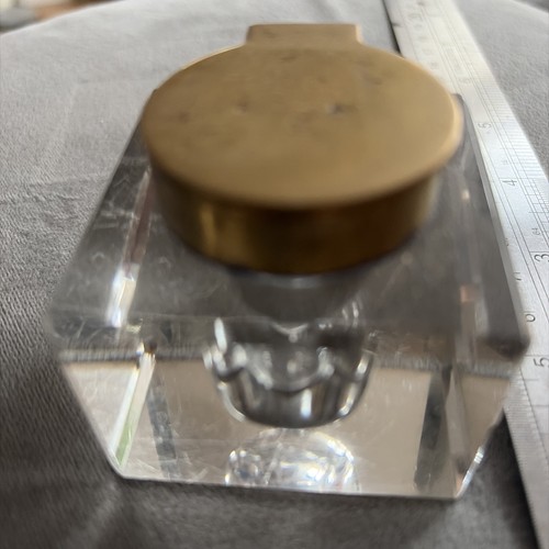 Vintage brass glass - vintage,