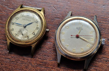 VINTAGE BERNEX/DERRICK 1950's x2 GENTS SWISS WATCHES - RUNNING SPARES/REPAIR