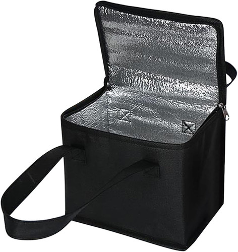Small food delivery bag black - small,